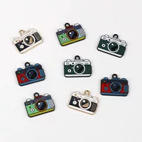 Винтажная художественная камера сплав капли масла кулон DIY ручной работы брелок серьги ювелирные аксессуары