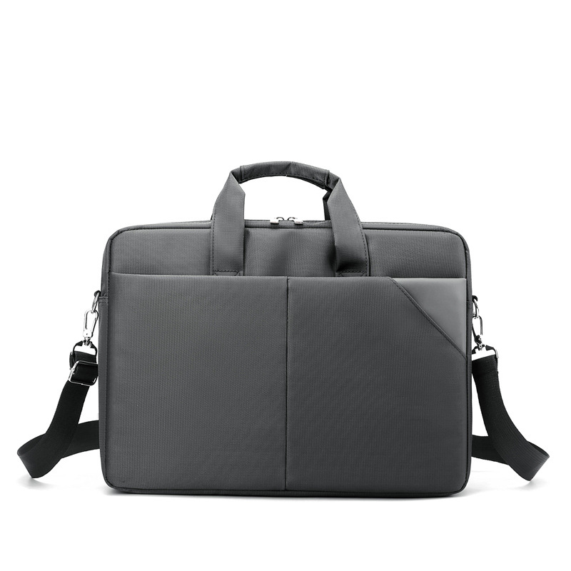 Bolso para computadora portátil de 14 pulgadas de gran capacidad para desplazamientos al trabajo Bolso de hombro de archivo portátil con logotipo imprimible de alta calidad
