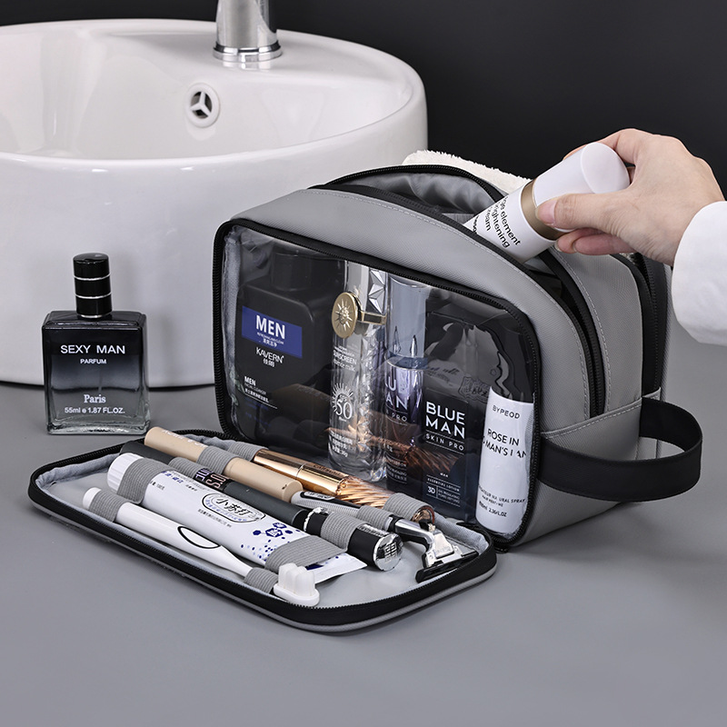 Bolsa de lavado de Amazon transfronteriza para hombres para viajes de negocios, bolsa de baño de fitness portátil de gran capacidad, bolsa de cosméticos, bolsa de almacenamiento de viaje
