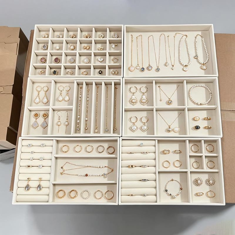 Grenzüberschreitender Hot-Sale-Schmuckkasten-Set in Übergröße, Schmuck-Schmuck-Accessoires-Kombinationsset, Display- und Aufbewahrungsring-Ohrstecker