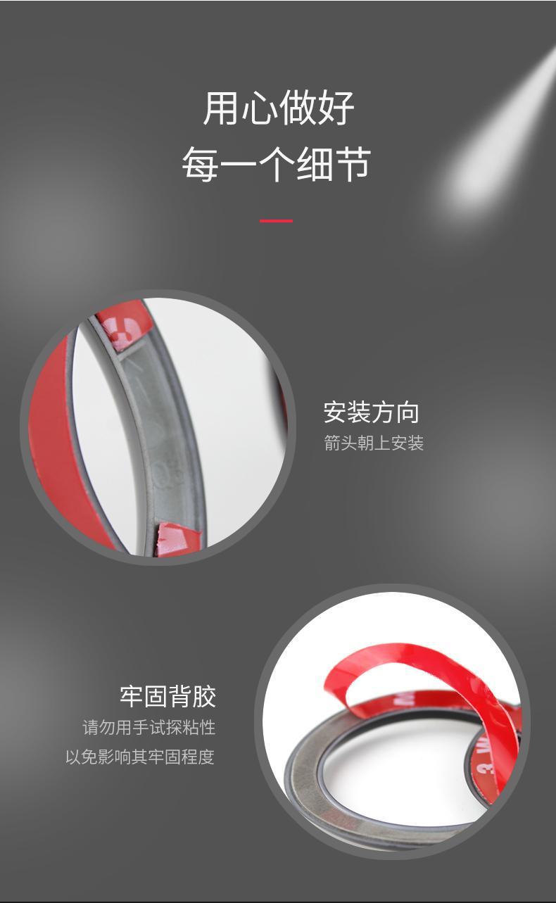 Audi car emblem rear badge modification for A3/A4/A5/A6L/Q2L/Q3/Q5L/Q7, four-ring black badge decorative sticker