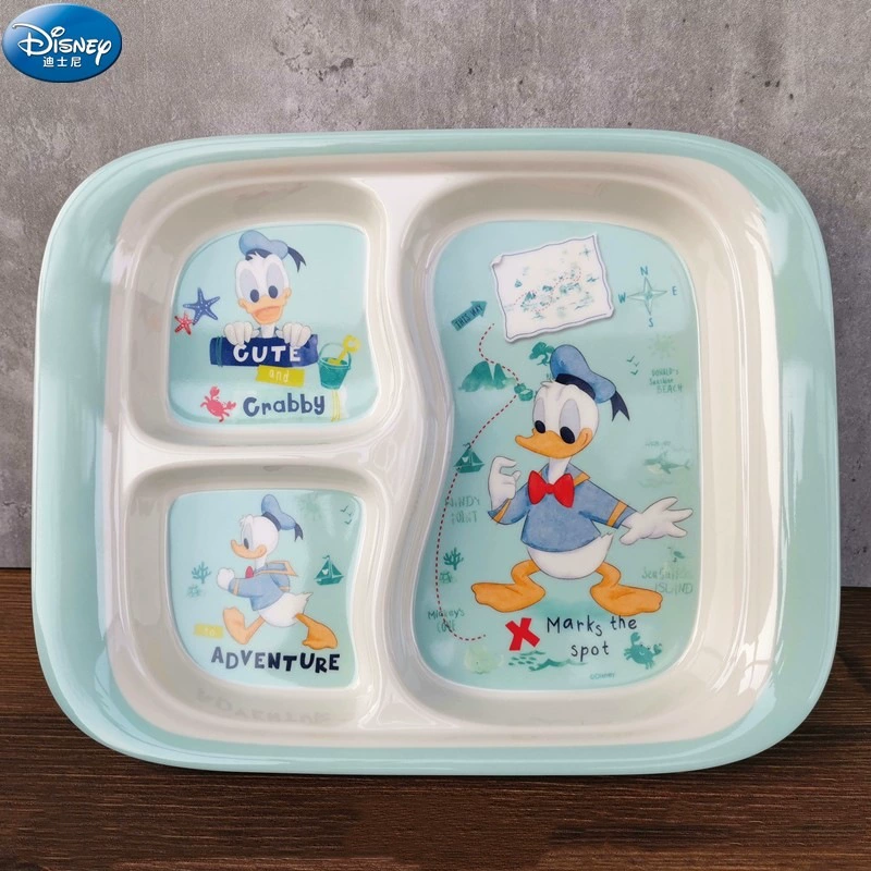Disney, tableware for feeding, cartoon children's shatterproof dinner plate for food