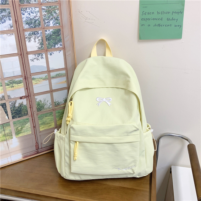 新款书包女初高中学生ins小众简约百搭双肩包小学生可爱少女背包|undefined