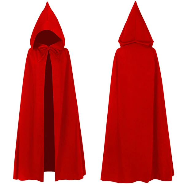 Colored red trench coat, halloween