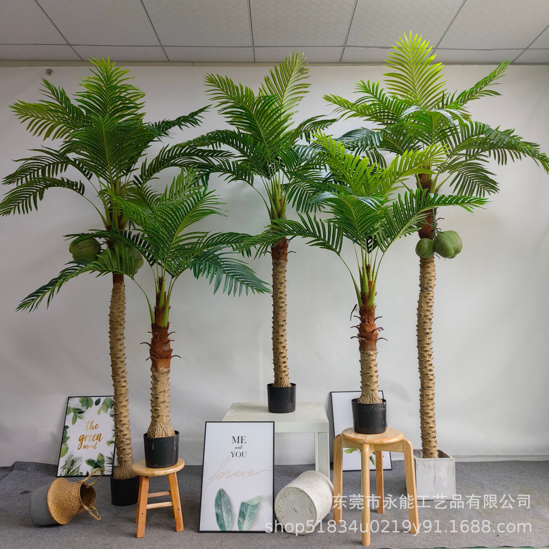 仿真椰子树盆栽假椰树热带植物室内装饰设计造景树仿真棕榈树盆栽