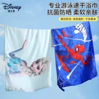 Детское банное полотенце Disney, водопоглощающее быстросохнущее полотенце для плавания с изображением Человека-паука, оборудование для плавания для мальчиков и девочек, банное полотенце