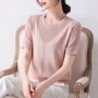 短袖新款妈妈圆领小衫