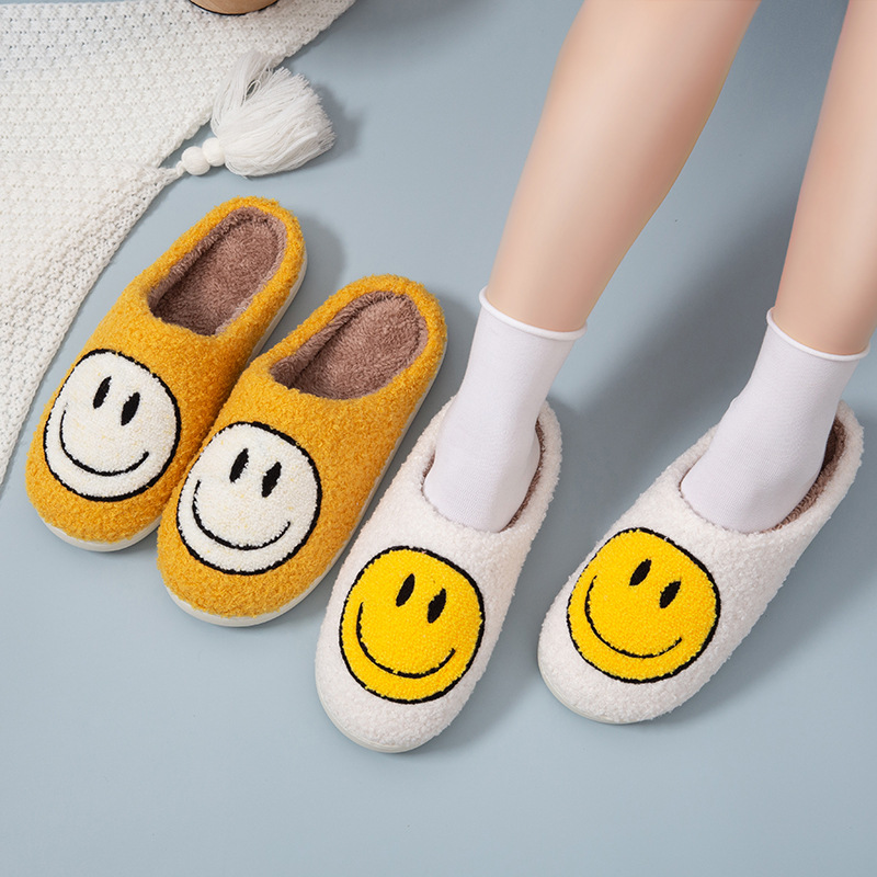 Zapatillas de casa transpirables y cómodas para dormitorio de invierno con punta cerrada ajustable y forro polar de felpa para mujer_voghion.com