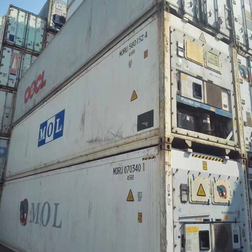 嘉兴二手冷藏集装箱销售，6米12米食品冷冻冷藏集装箱低价租售中