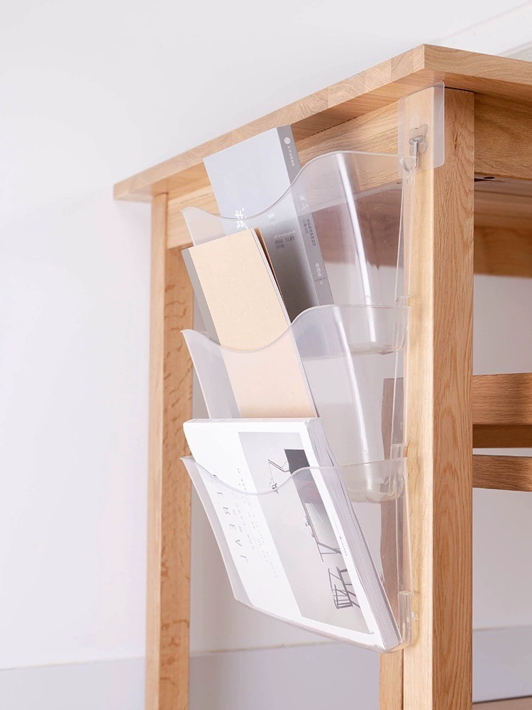 Wall folder for documents, storage box, storage system