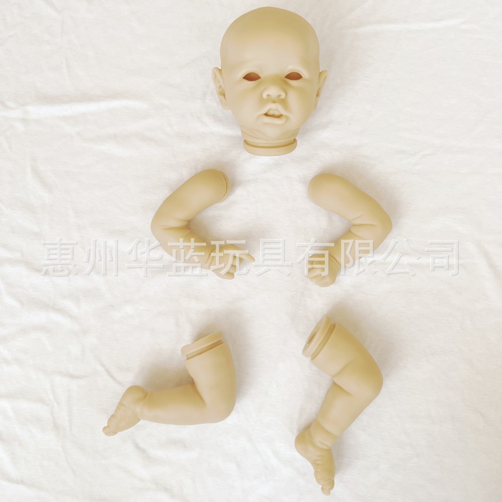 다시 태어난 인형 키트 SASKIA 직물 바디 플라스틱 구성 요소 시뮬레이션  화이트 배아 형 재탄생 인형