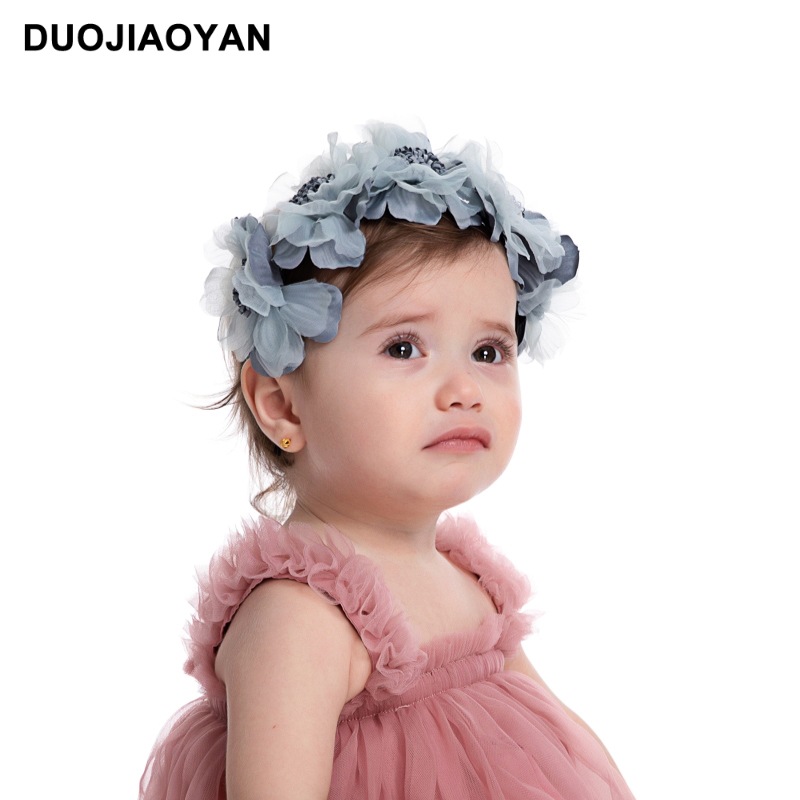 240g Weight Hair Band Hair Accessories Type No Quantity Holiday, Daily Occasion Cloth Material Flower Pattern All Seasons Season Kid'S Gender Cute Style Cute Kid'S Flower Cloth Hair Band 6