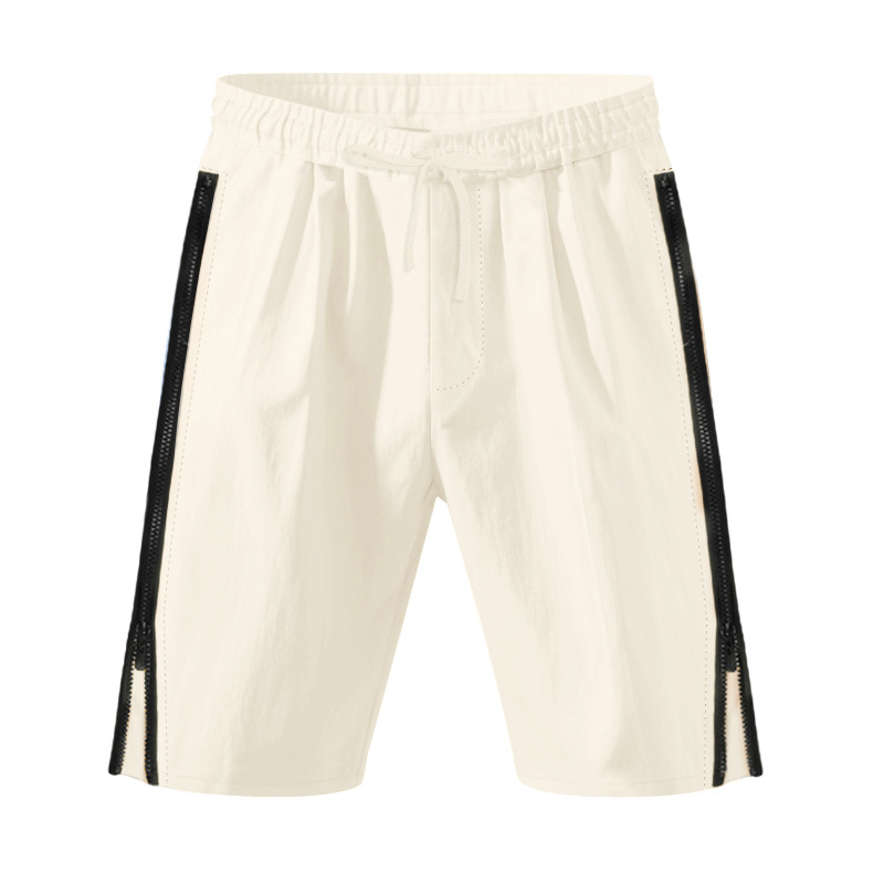 Estación independiente transfronteriza de hombres europeos y estadounidenses verano rápido secado transpirable laterales cremallera TK deportivo relajado pantalones cortos casuales de fitness