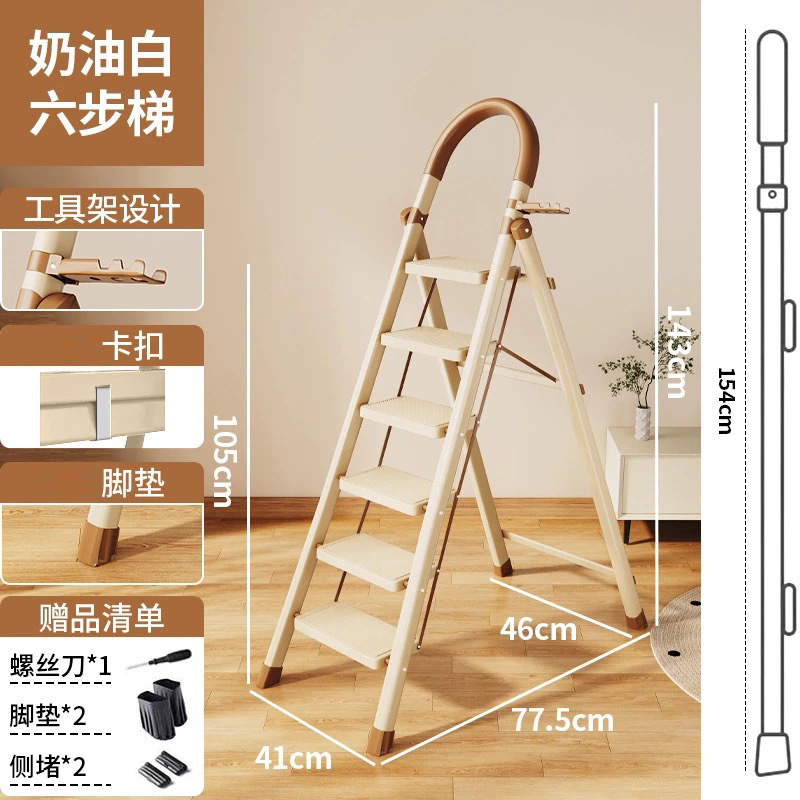escalera en zigzag plegable doméstica escalera de escalada interior pequeña escalera portátil ligera multifuncional escalera de movimiento de vivienda