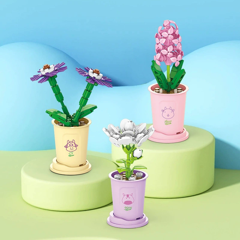 Brother, constructor, toy, small particles, bouquet, DIY, Birthday gift