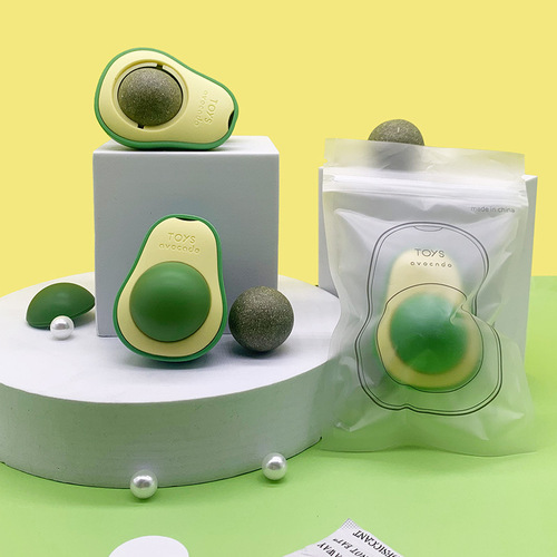 Catnip Avocado Toy Rotating Fun Self-Happy Catnip Ball Cat Toy Pet Supplies Wholesale