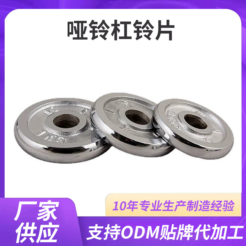 Customized Fitness Dumbbell Plates, Small Hole Dumbbell Plates, Cast Iron Dumbbell Barbell Shared Plates, Weight-Bearing Plates, Electroplated Barbell Plates