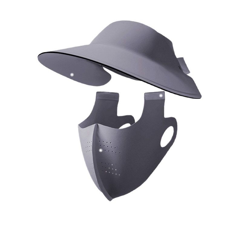 Máscara solar de verano para cubrir toda la cara máscara de hielo UV para mujeres sombrero de sombrero de alto valor facial