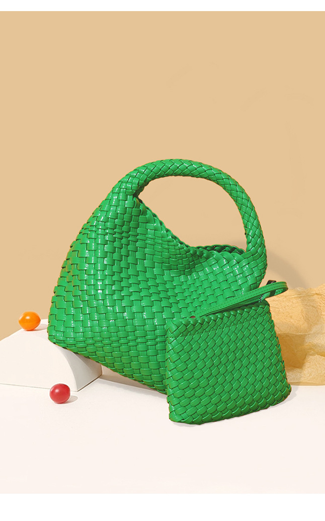 Ein Nischendesign gewebter Handtaschenkorb, modische trendige Umhängetasche mit einer Schulter, Sommer neue vielseitige Mutter und_voghion.com