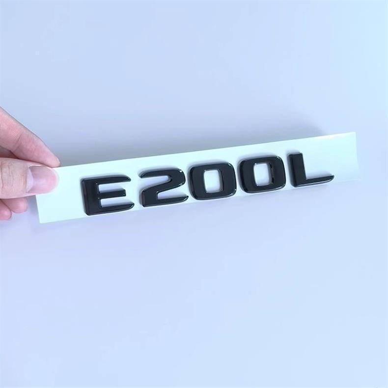 Mercedes-Benz E-Class E300L emblem, E200, E260L, E350L rear black lettering sticker set, large emblem for modification