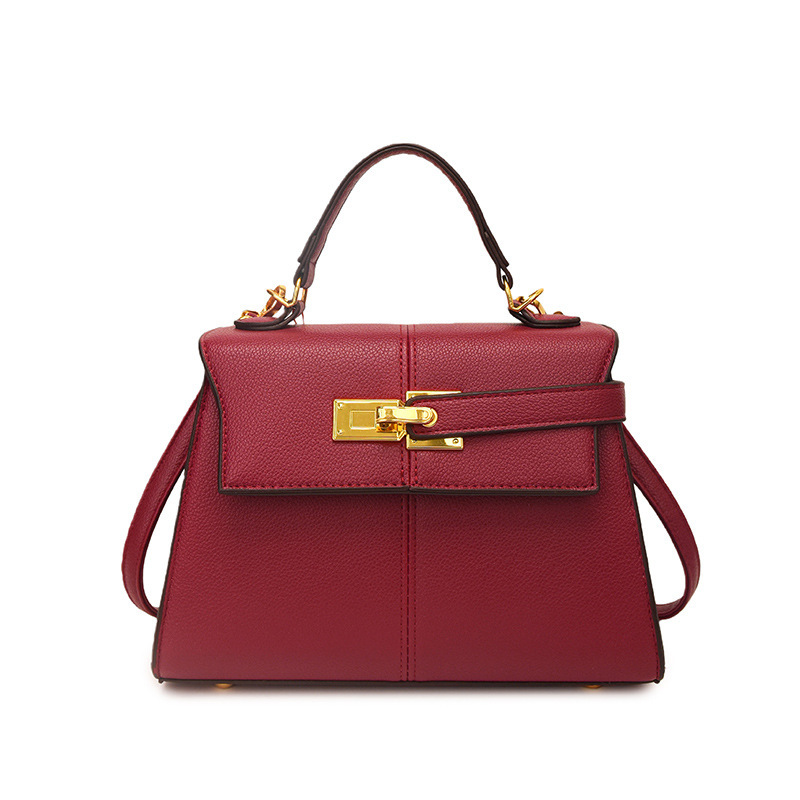 2025 Autumn and Winter Cross-Border Popular Trapezoidal Bag Shoulder Crossbody Commuting to Work Handbag Small Tote Bag Crossbody