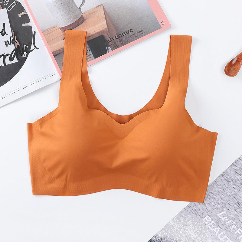 Japón Anxin cuarta generación de ropa interior sin costuras mujer transfronteriza talla grande sin anillo de acero hermosa espalda deportiva sueño estilo chaleco sujetador