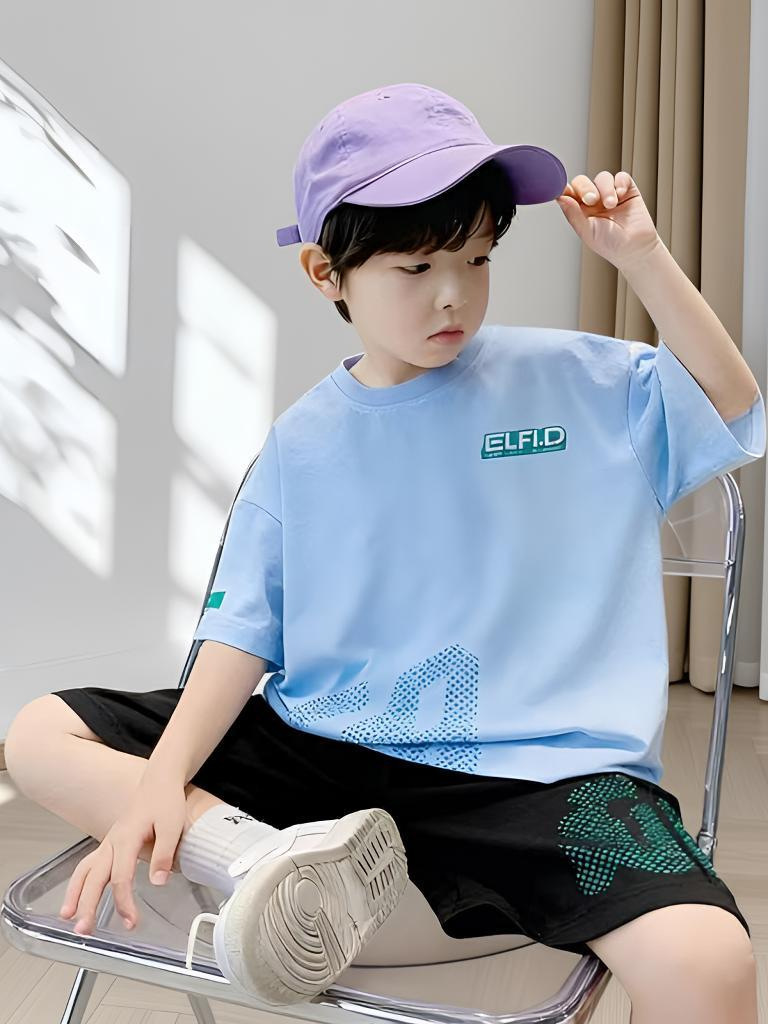 Children's summer thin breathable quick dry set for boys