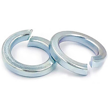 8.8级蓝白锌弹垫开口弹簧垫圈金属圆形螺丝弹簧垫片M3M4M5M6M8