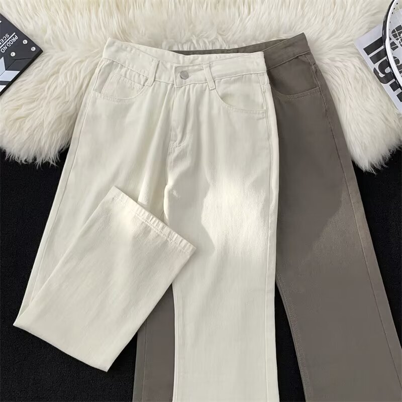 American Style High Street Straight Mop Jeans Men's Retro Old Bf Loose Casual Slim Wash Wide Leg Pants