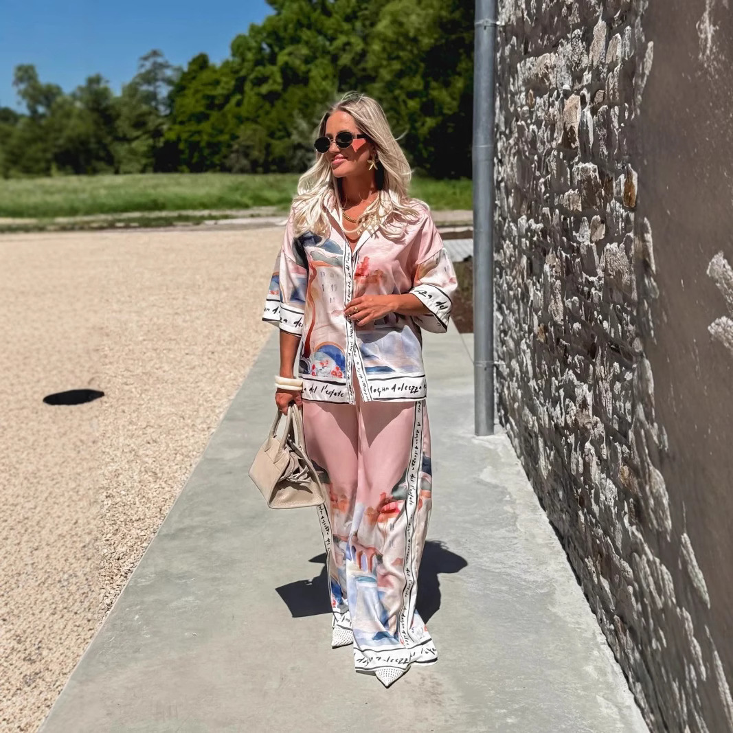 Women's Clothing Casual Fashion Temperament Loose Shirt Short Sleeved Suit_ecoleips.com