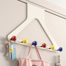 多巴胺挂钩门后免打孔强力承重挂衣钩悬挂卧室门衣帽挂包收纳挂架