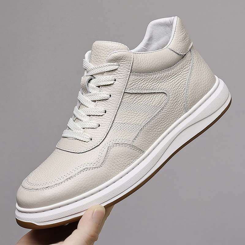 Top invierno de piel de vaca zapatos de algodón de hombre zapatos cálidos casuales de cuero y terciopelo zapatos blancos de hombre zapatos de hombre zapatos de hombre