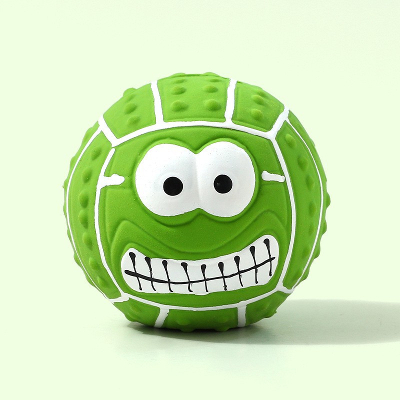 Colección de juguetes de sonido transfronterizos, fútbol de rugby, juguetes para mascotas, alivio del aburrimiento, mordedura, entrenamiento de ventilación, limpieza de dientes, juguetes para perros