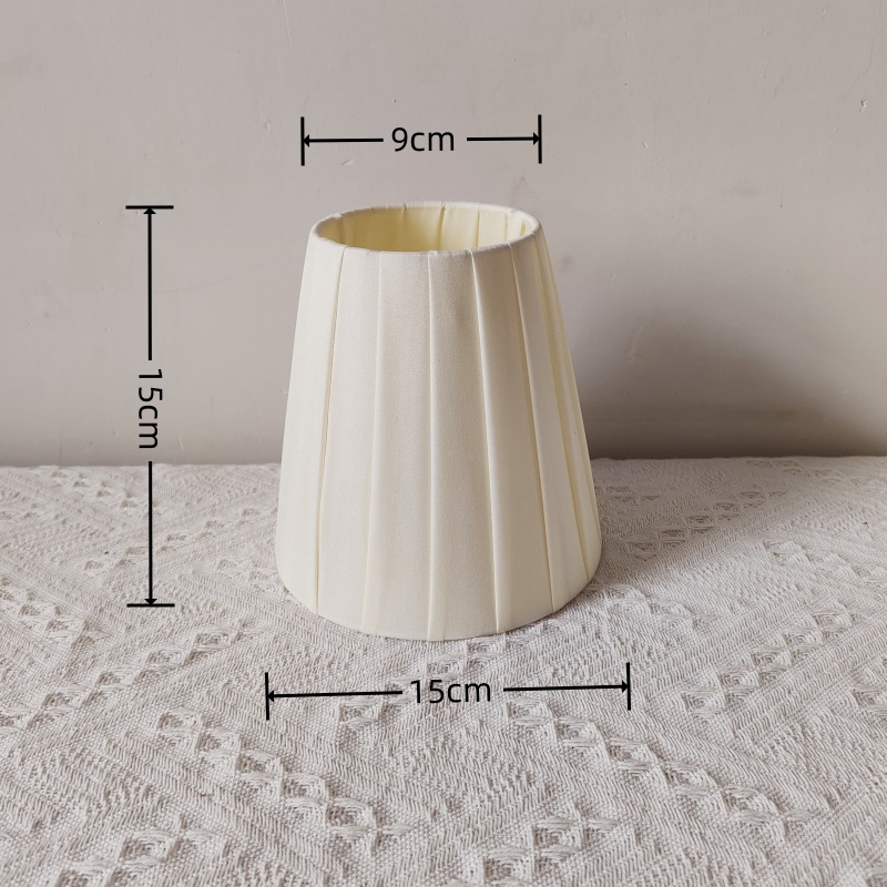 Transfronteriza en stock creativo nórdico simple hecho a mano plisado tela tira pantalla lámpara de mesa lámpara de pared accesorios sombreado