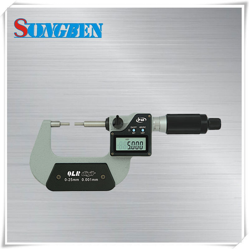 青量电子小头千分尺A型测头0-25mm高精度240-11-410外径千分尺