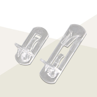 Spot Furniture Cabinet 8mm Rectangular Plastic Fully Transparent Shelf Support Long Board Support Partition Tip 7122