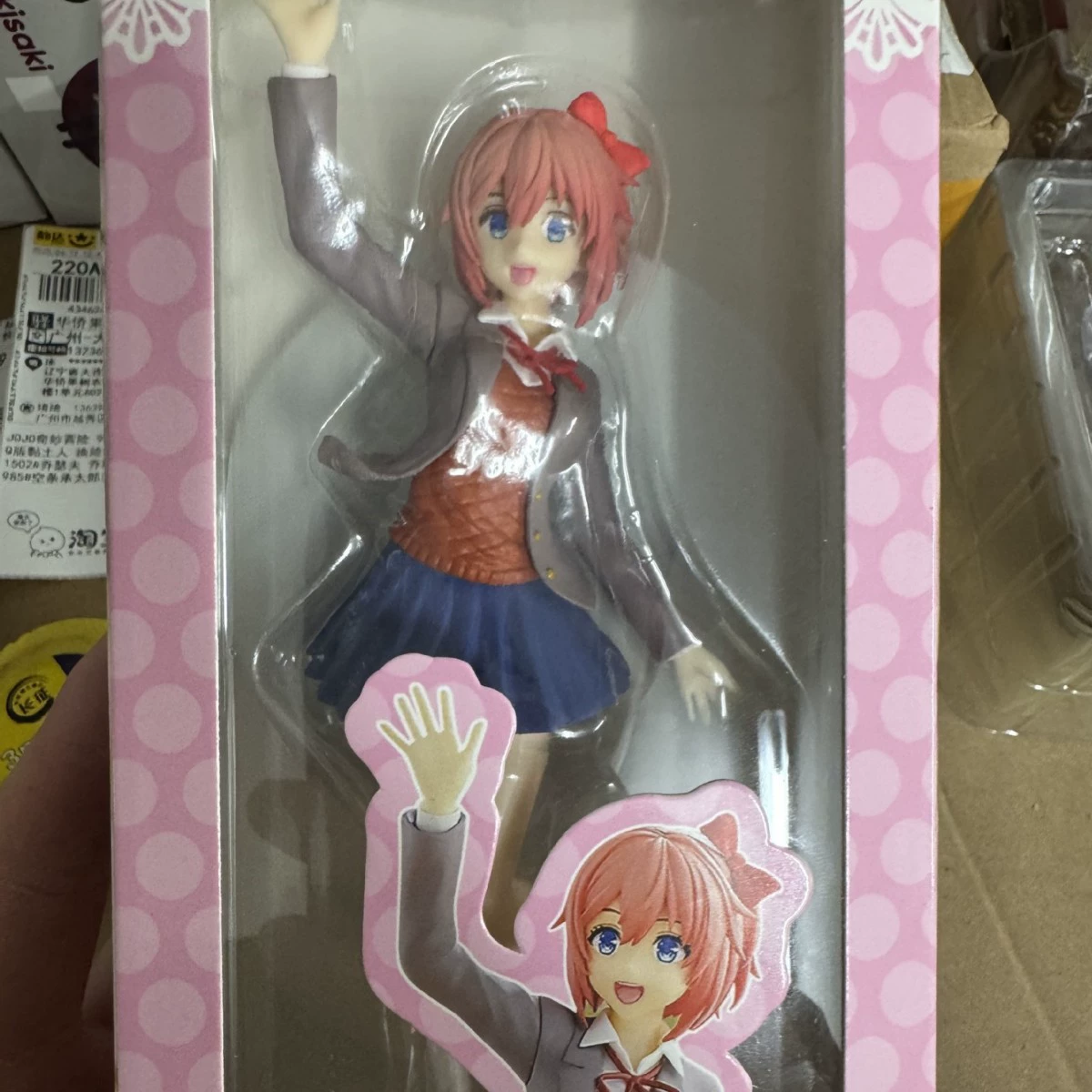 2D красивая девушка Доки Доки Литературный клуб Sayori Литературный клуб стоящая фигурка игрушка Ornamental фигурка в коробке