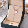 Small design universal necklace, accessory, does not fade, Korean style, wholesale