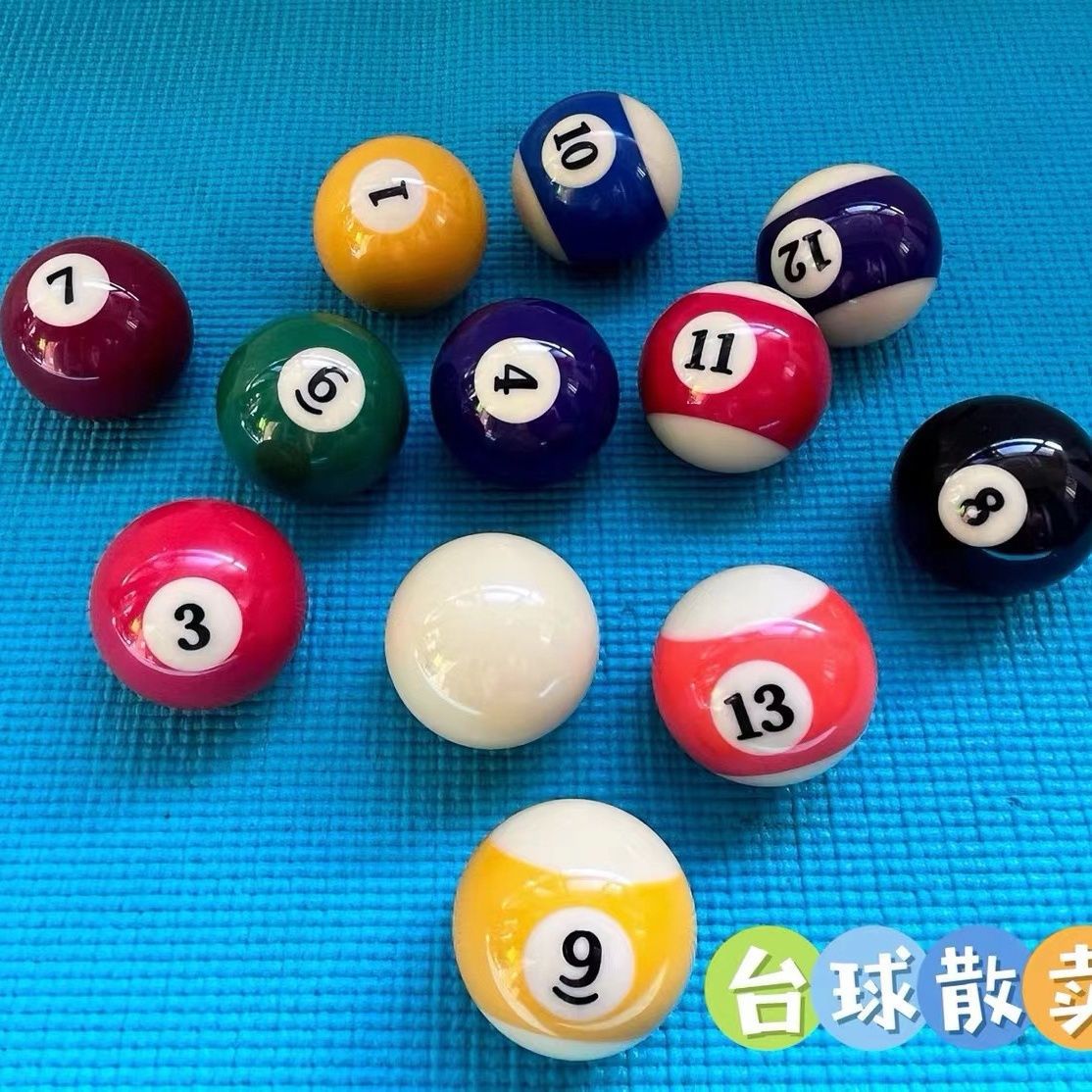 Standard Billiard Loose Ball Billiard White Ball Crystal Cue Ball Black 8 Chinese Adult Table Adult Crystal Ball Single