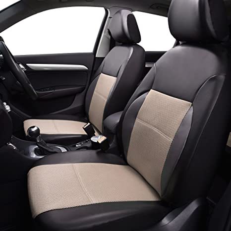 Foreign trade cross-border PU leather Foreign Trade car artificial leather 5-seater car universal arc sandwich stitching leather seat cover