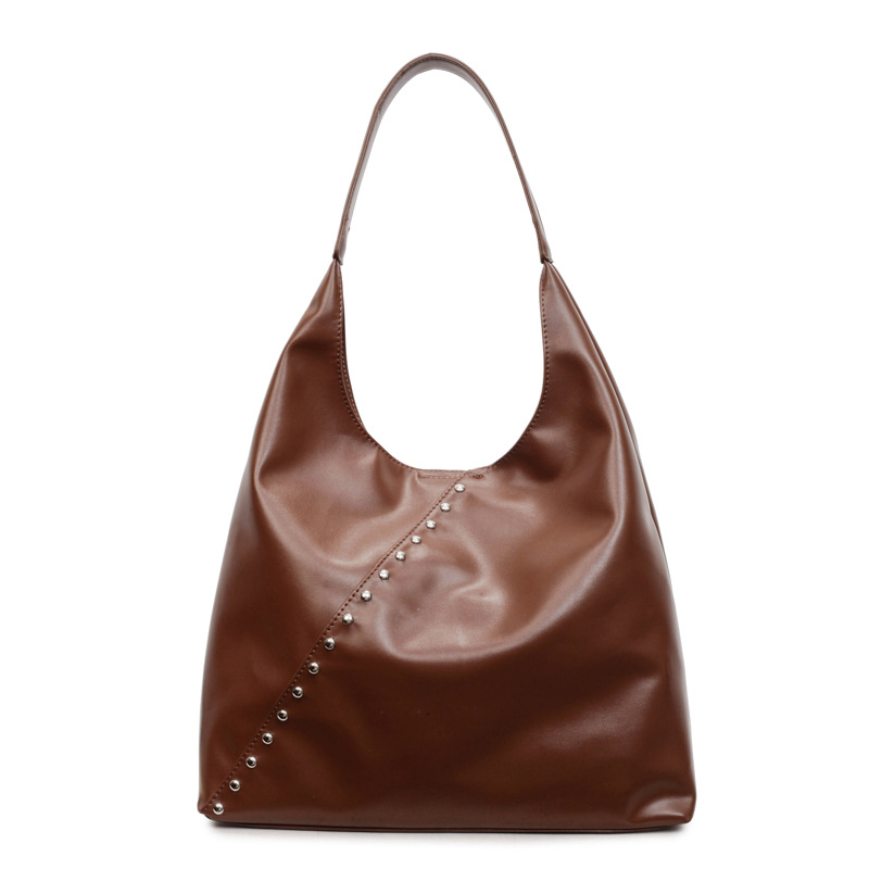 Small Retro Tote Bag For Women, Large Capacity Underarm Shoulder Bag, Casual Versatile Commuting Bag_voghion.com