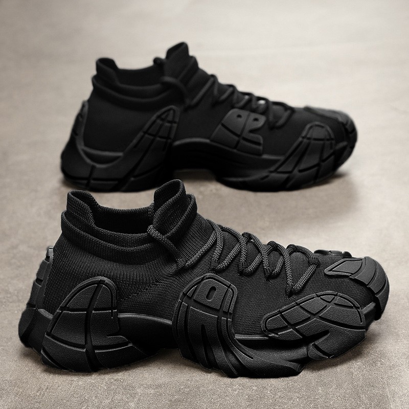 Zapatos casuales de primavera para hombres, zapatos de peces de ocho patas, zapatos transpirables, zapatos de moda para hombres, zapatos de suela gruesa, zapatos de altura