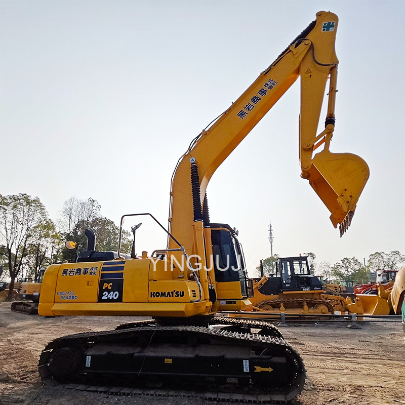 Exportación de comercio exterior Komatsu PC240 excavadora de segunda mano Komatsu 200 210 240 300 350 excavadora image 3