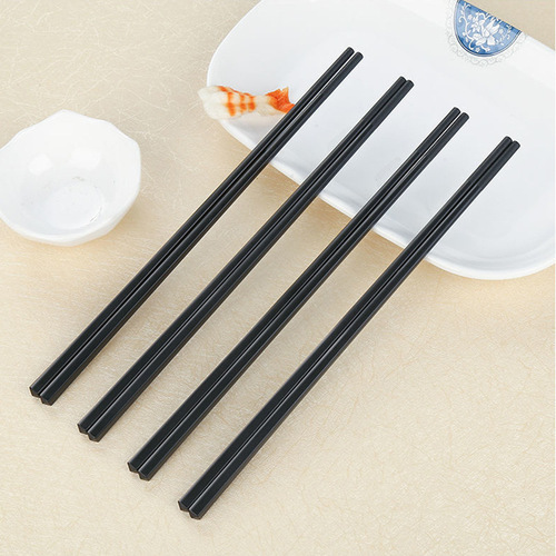 Alloy chopsticks with bamboo node pattern, sand-coated, hotel/restaurant use, anti-slip, anti-mold, high-temperature disinfection, factory direct sale