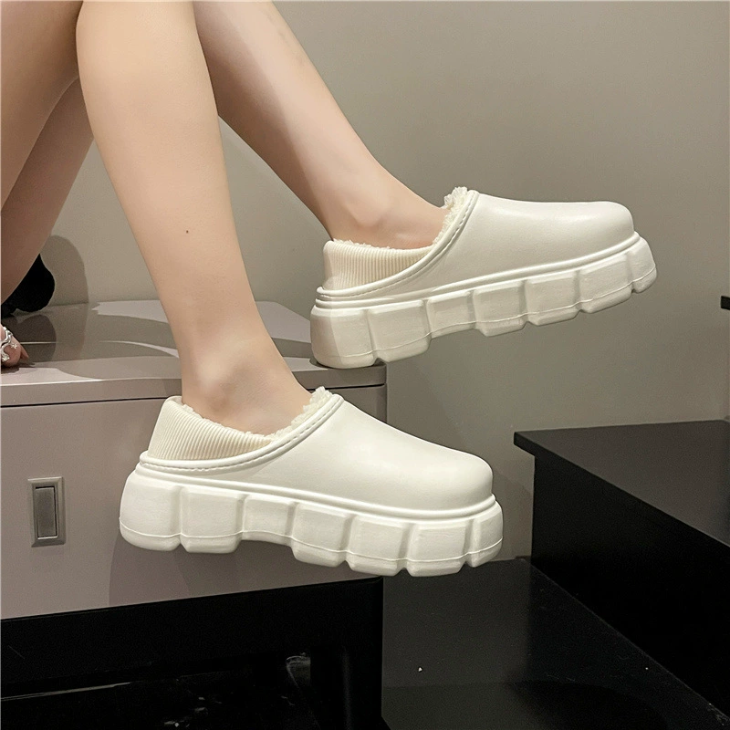 Fleece keep warm postpartum winter slippers for pregnant