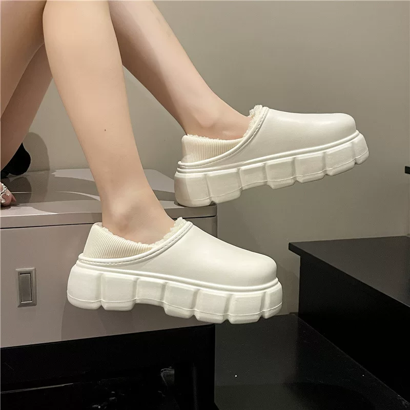 Fleece keep warm postpartum winter slippers for pregnant