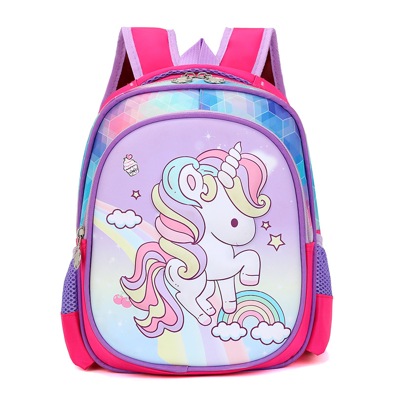 Mochila infantil de dibujos animados para niños y niñas de 3 a 6 años, mochila ligera, moderna y versátil, bolso escolar de moda