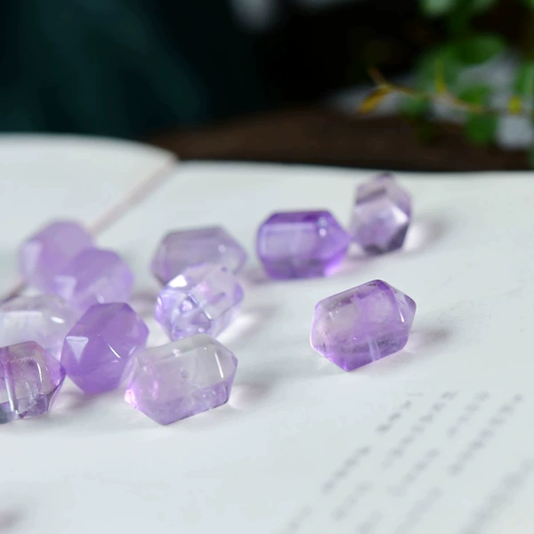 [Dream Purple] Natural amethyst double tips (10m*18m)