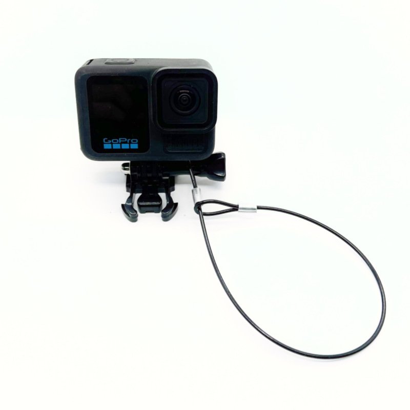 Gopro Metal Safety Rope Dji Action Sports Camera Riding Safety Anti-Falling Buckle Anti-Lost Steel Wire Rope