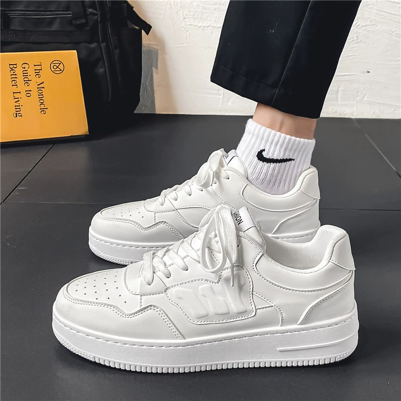 Putian мужская обувь 2025 новый осенний дышащий тренд повседневная спортивная обувь мужская сетчатая лапша бег увеличивает обувь отца